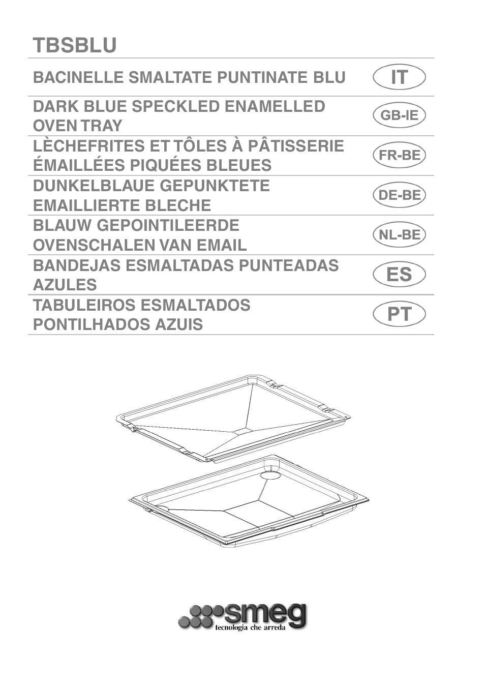 Smeg TBSBLU User Manual | 4 pages