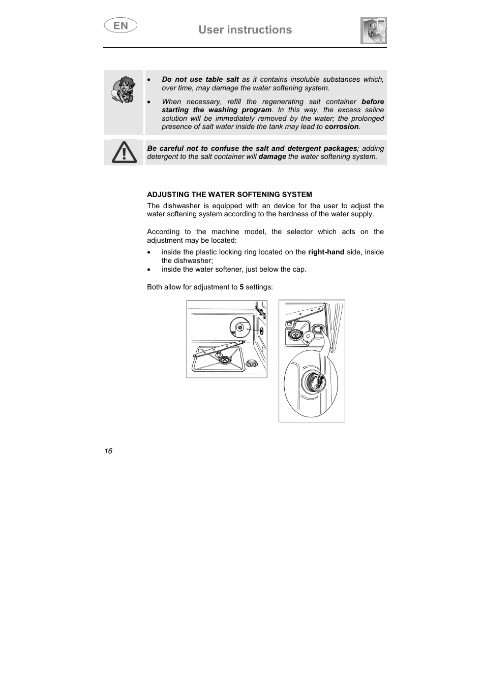 User instructions | Smeg STA645Q User Manual | Page 18 / 37