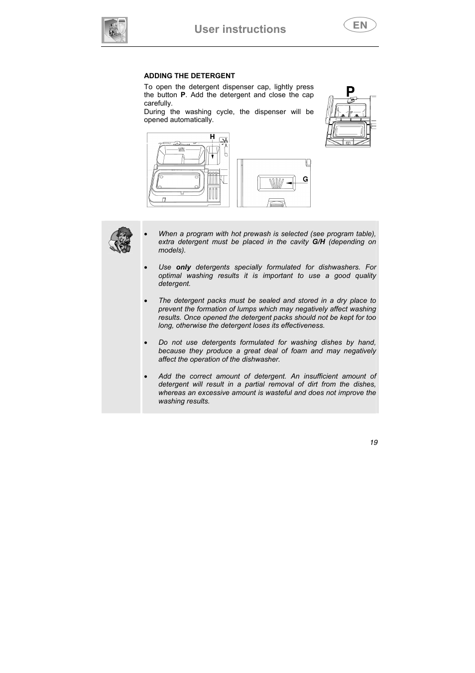 User instructions | Smeg STA645Q User Manual | Page 21 / 37