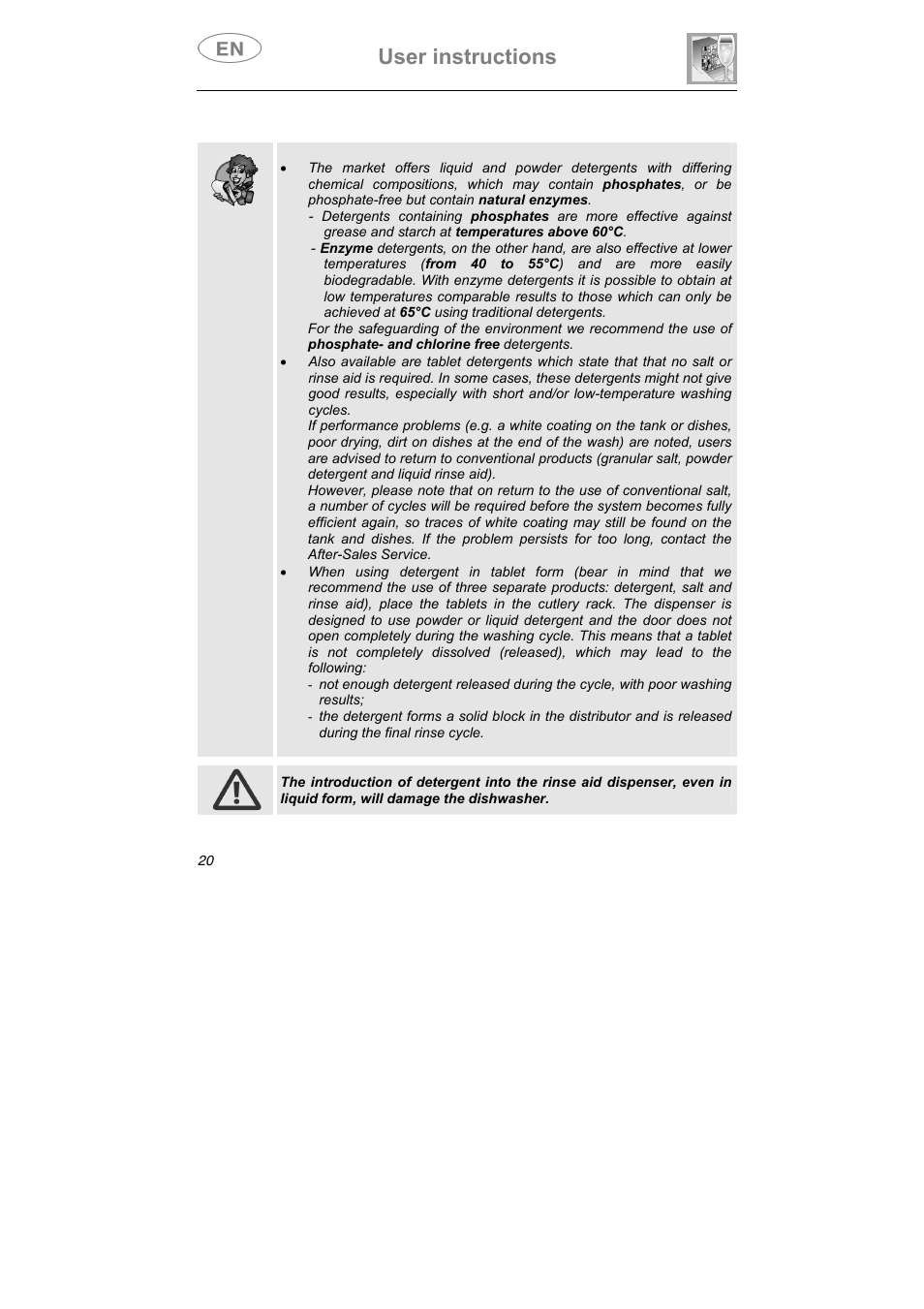 User instructions | Smeg STA645Q User Manual | Page 22 / 37