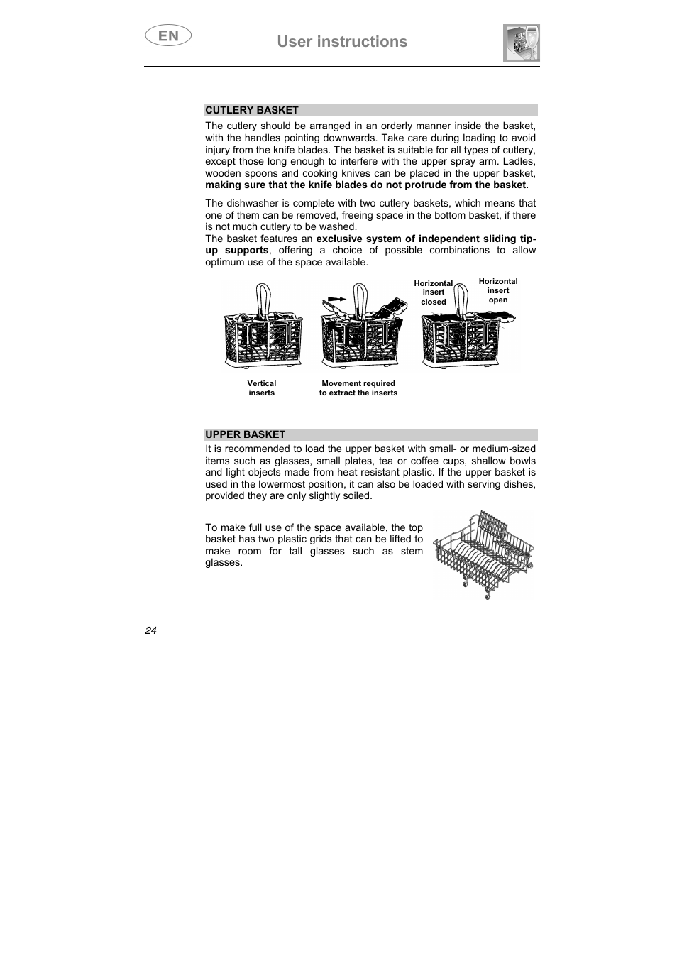 User instructions | Smeg STA645Q User Manual | Page 26 / 37