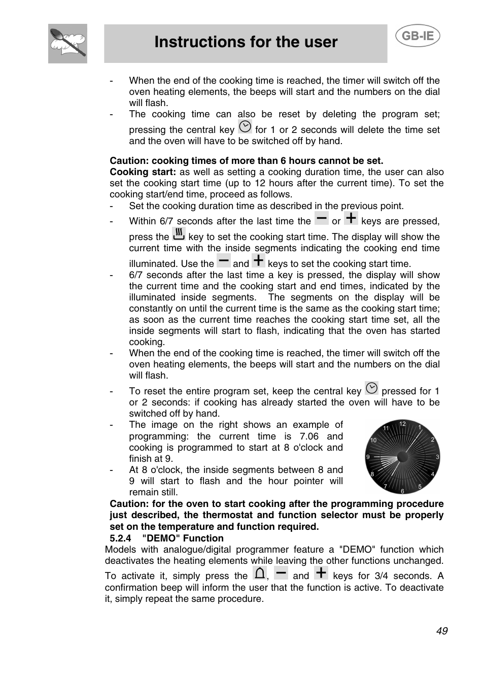 Instructions for the user | Smeg A2-5 User Manual | Page 14 / 30