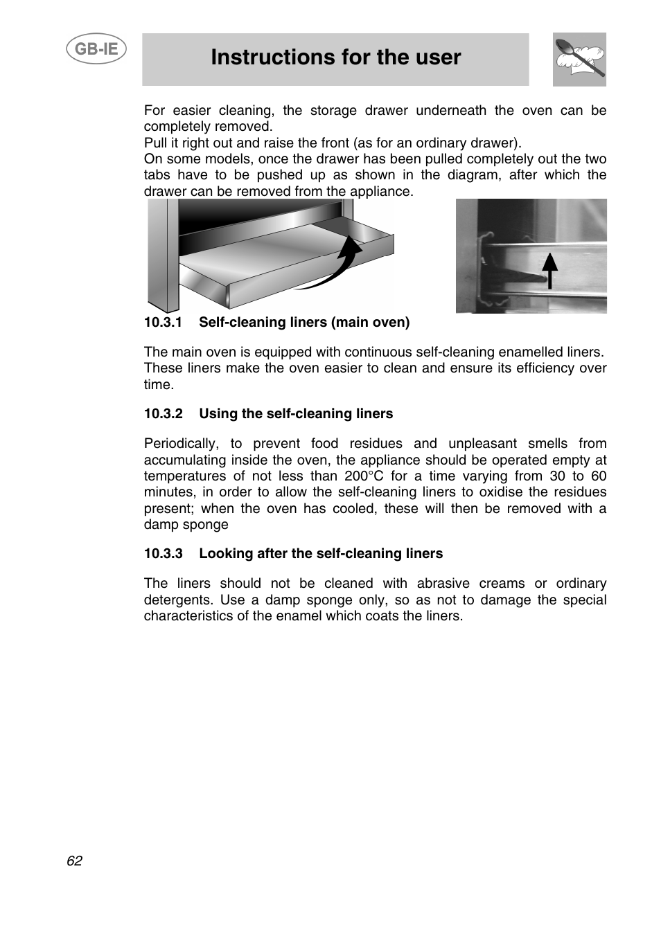Instructions for the user | Smeg A2-5 User Manual | Page 27 / 30