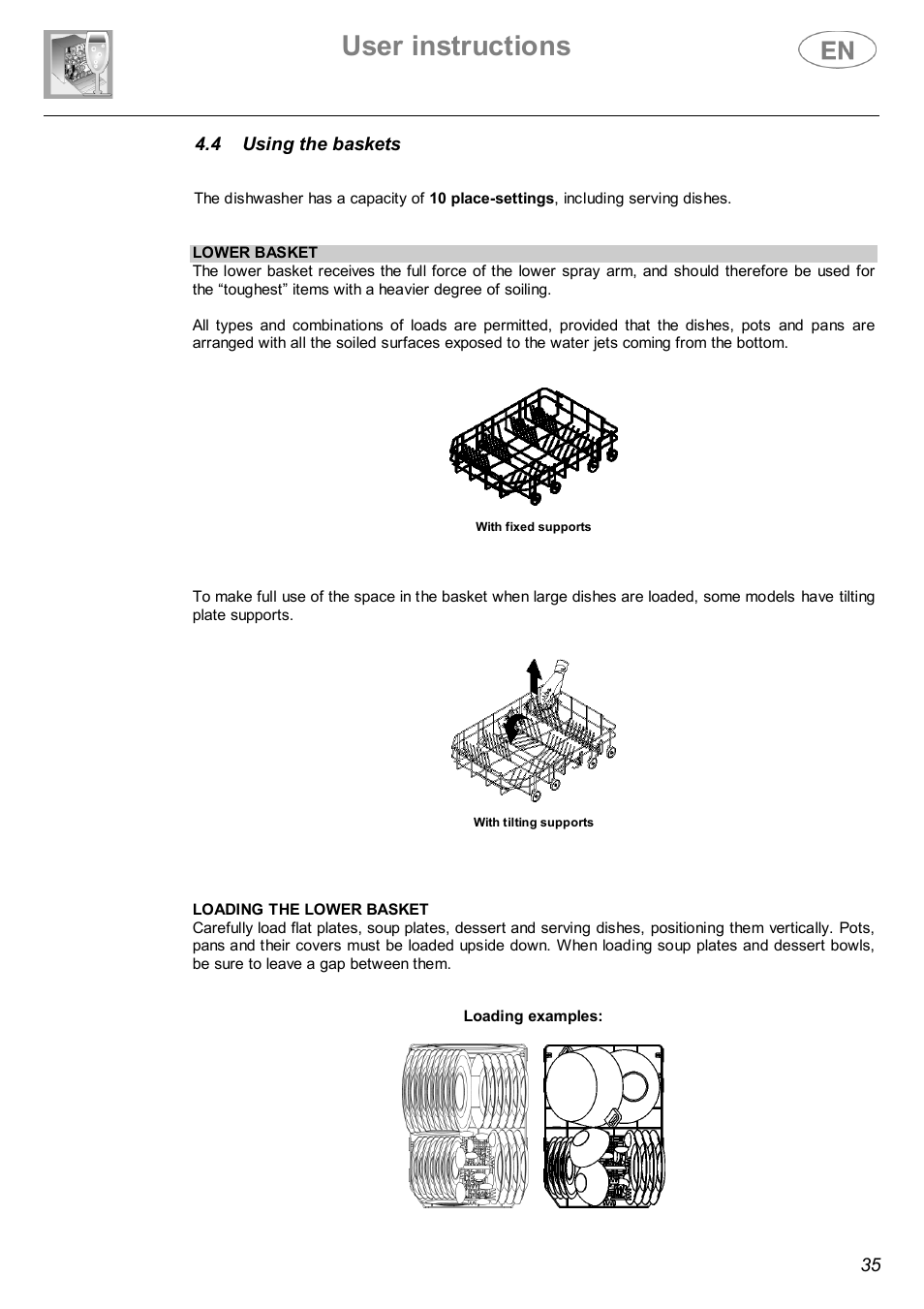 User instructions | Smeg STX4-3 User Manual | Page 16 / 25