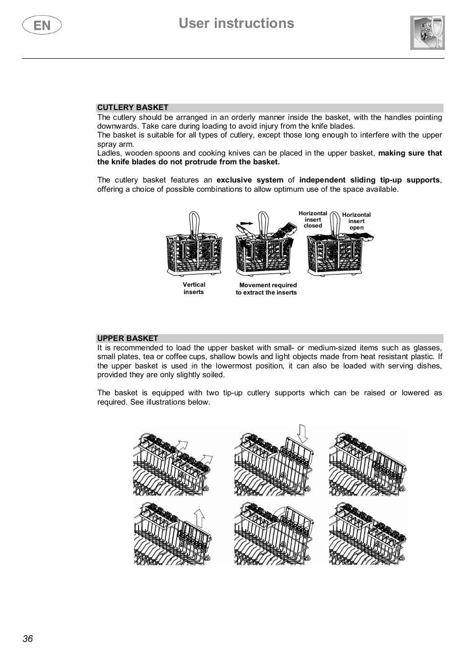 User instructions | Smeg STX4-3 User Manual | Page 17 / 25