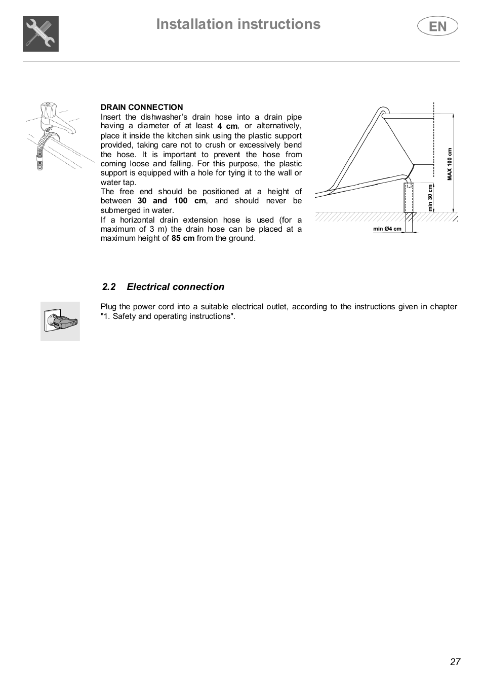 Installation instructions | Smeg STX4-3 User Manual | Page 6 / 25