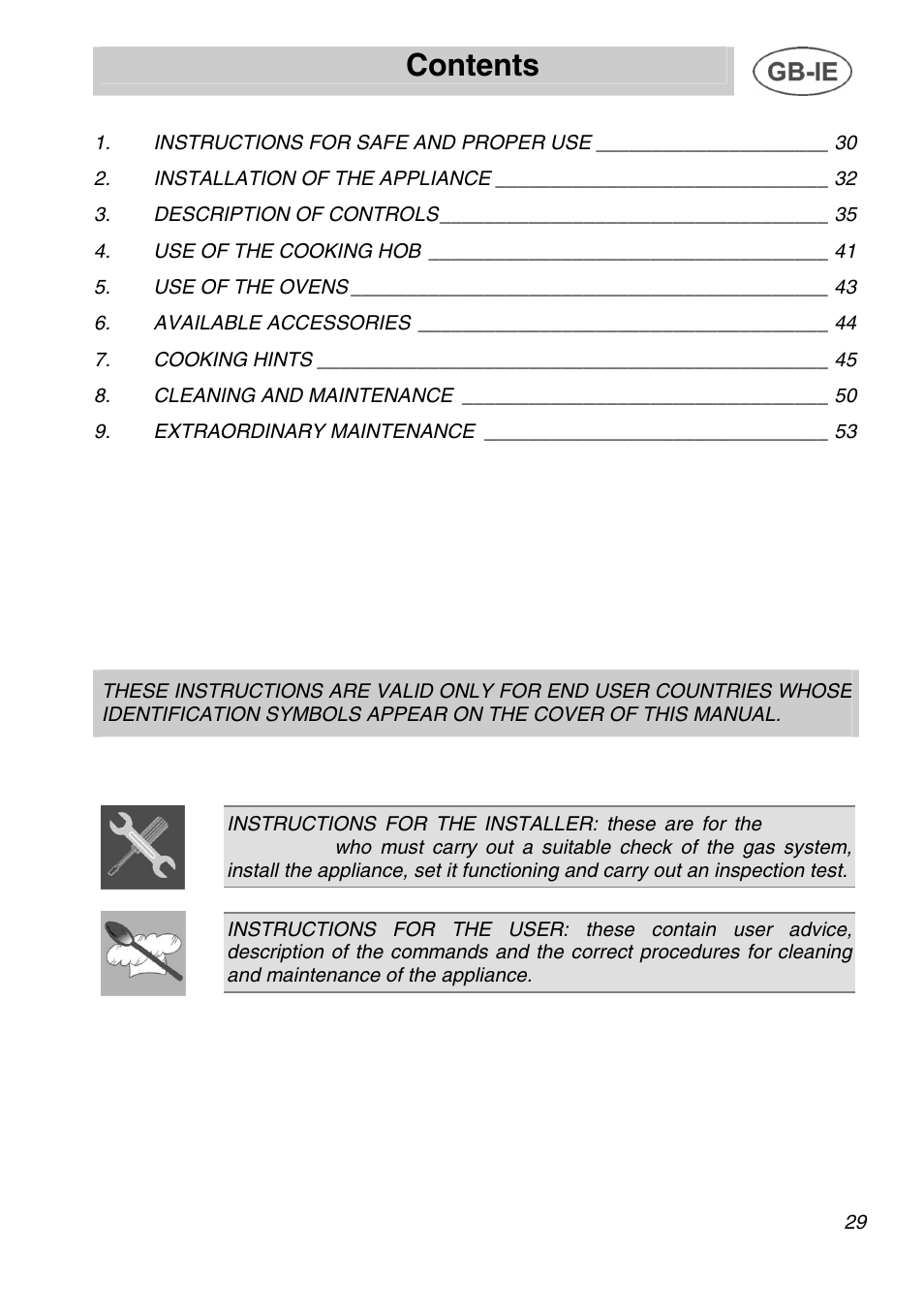 Smeg A42C User Manual | Page 3 / 29