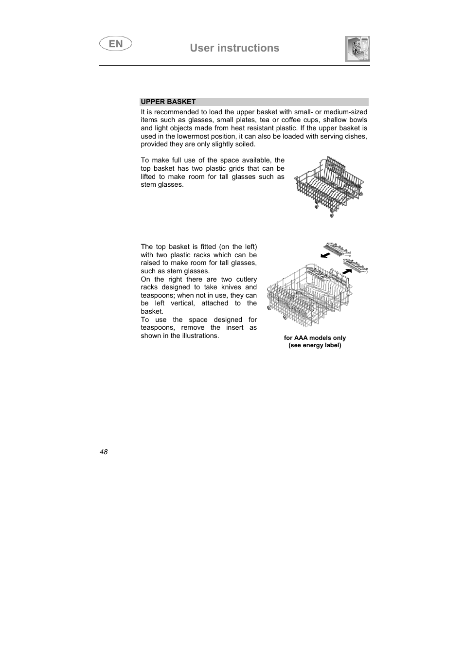 User instructions | Smeg STA613 User Manual | Page 31 / 38