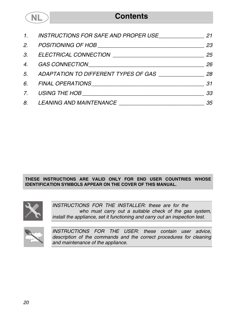 Smeg GKCO955 User Manual | 17 pages