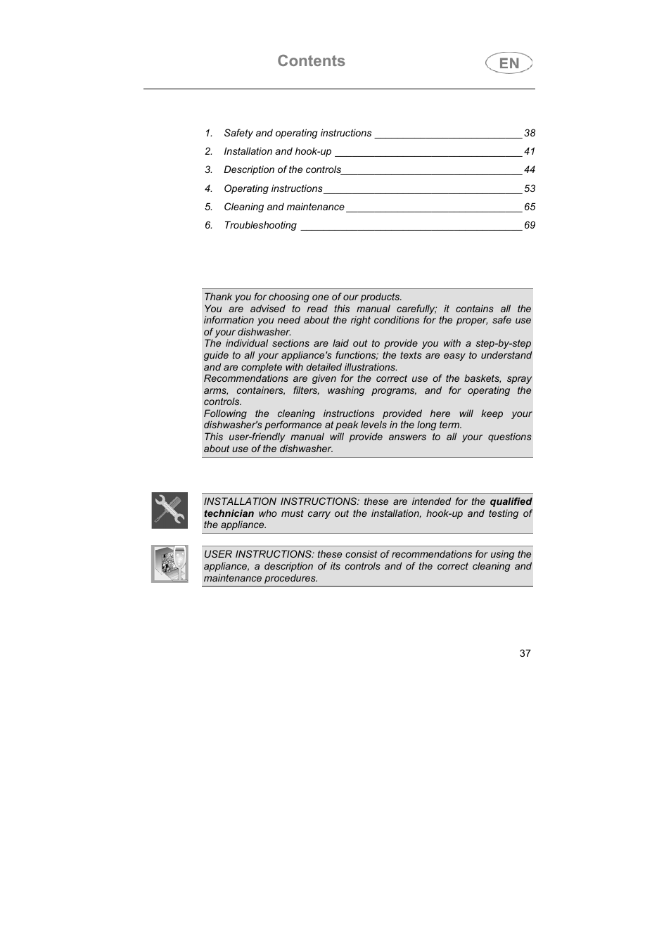 Smeg LVS655EG User Manual | Page 2 / 36