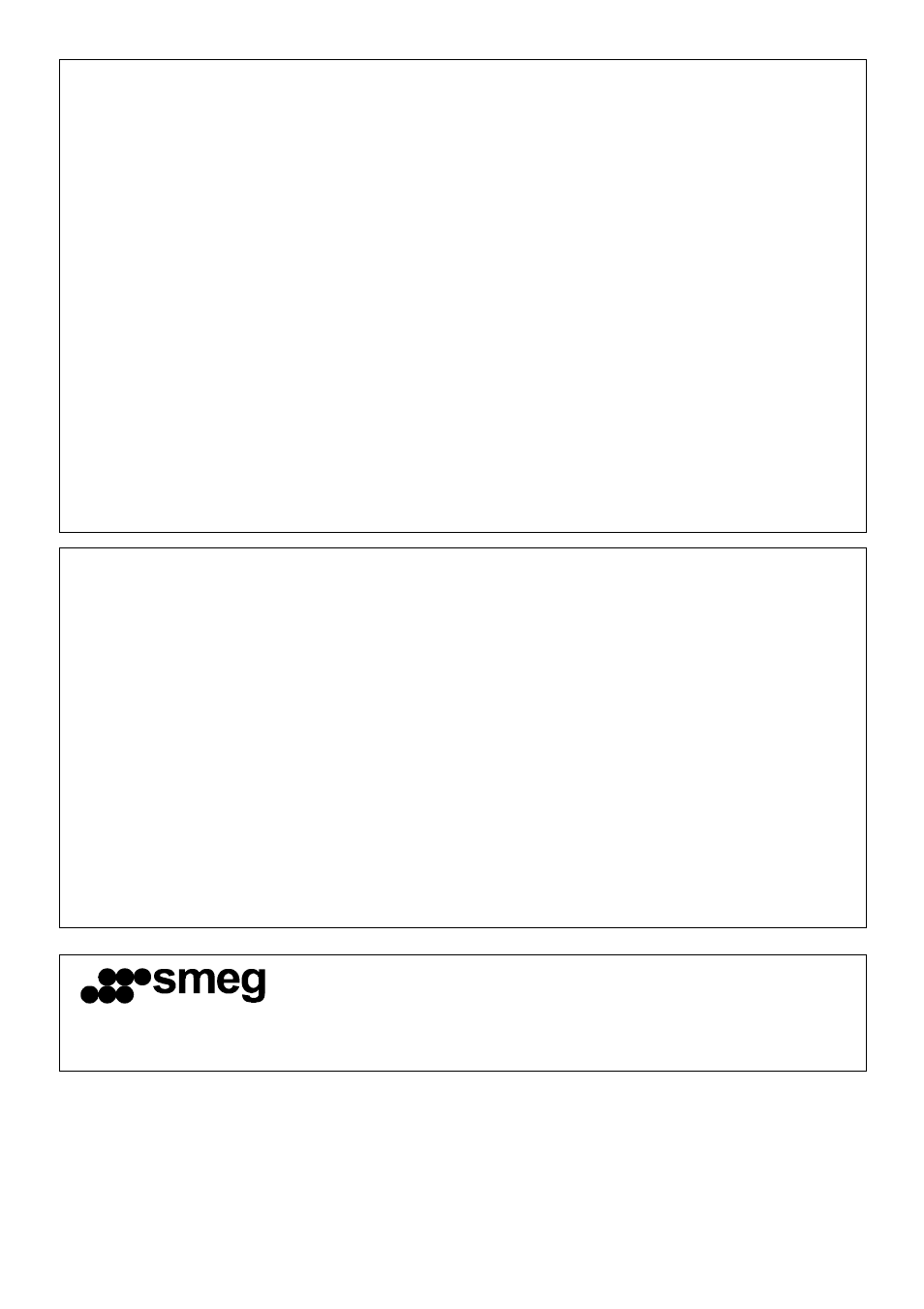 Smeg SFR30 User Manual | 12 pages