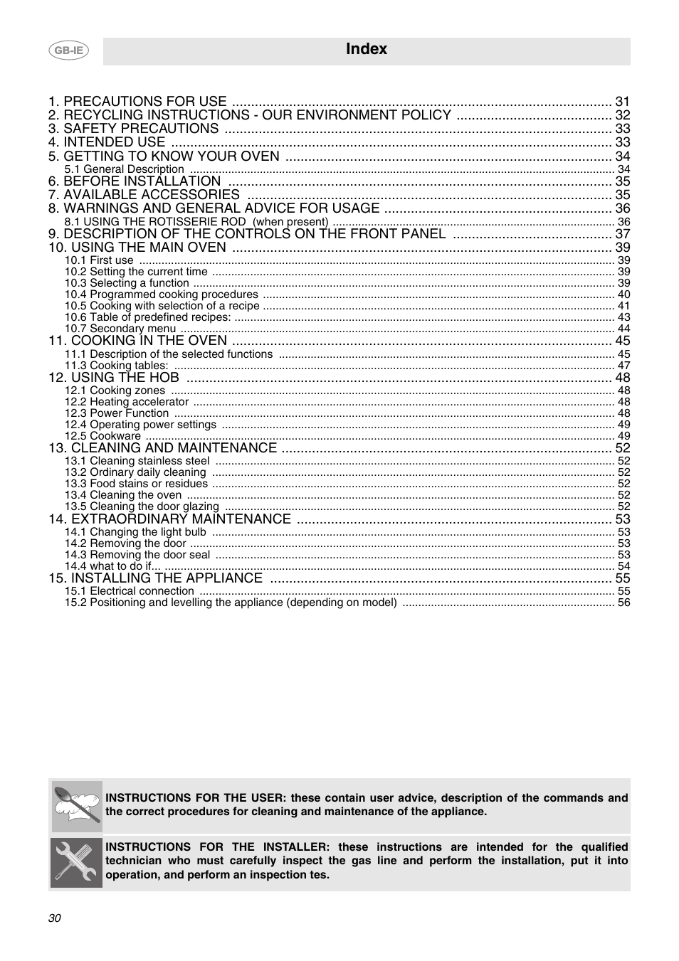 Smeg CE9IMX User Manual | 27 pages
