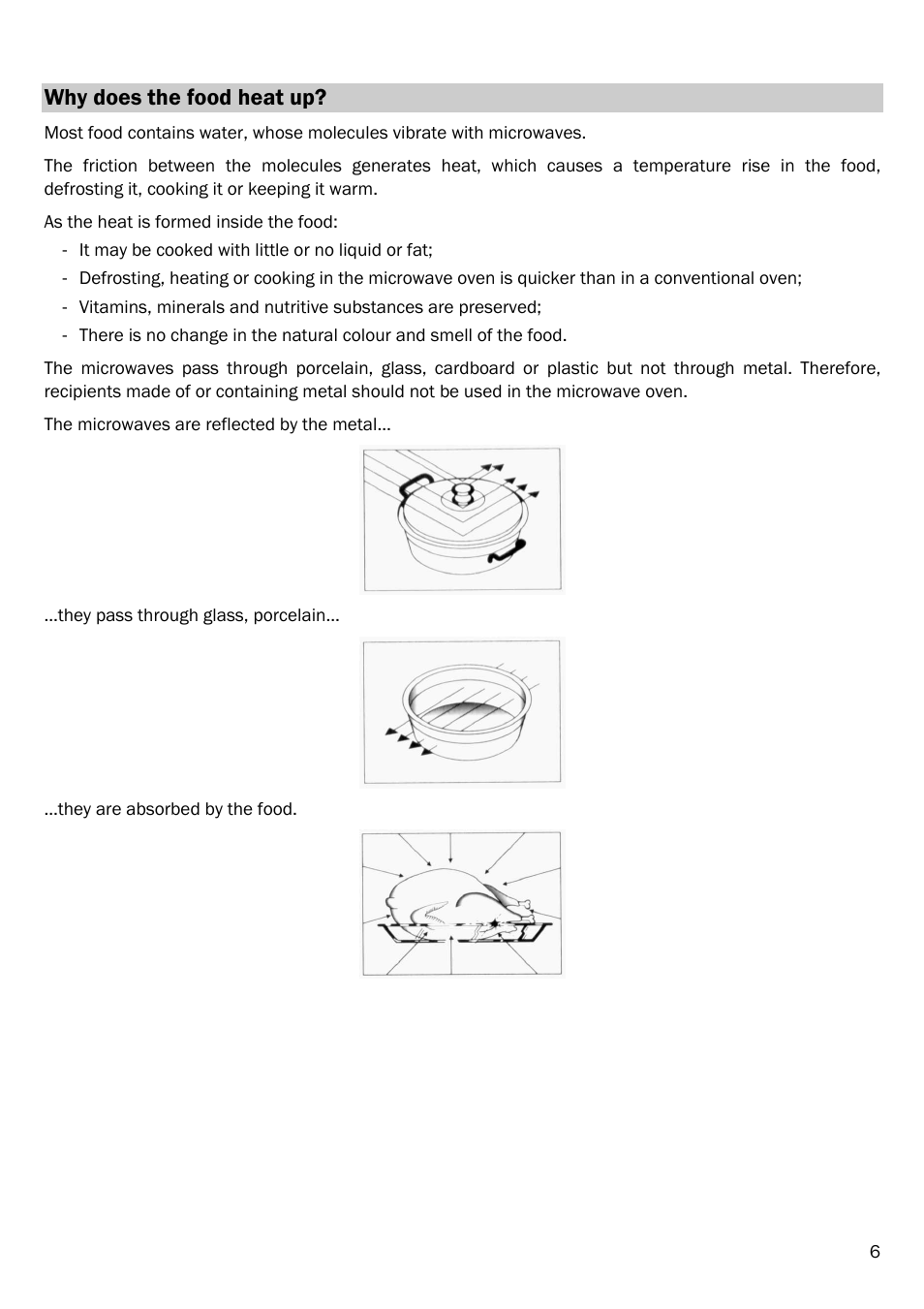 Why does the food heat up | Smeg FME20TC User Manual | Page 7 / 21