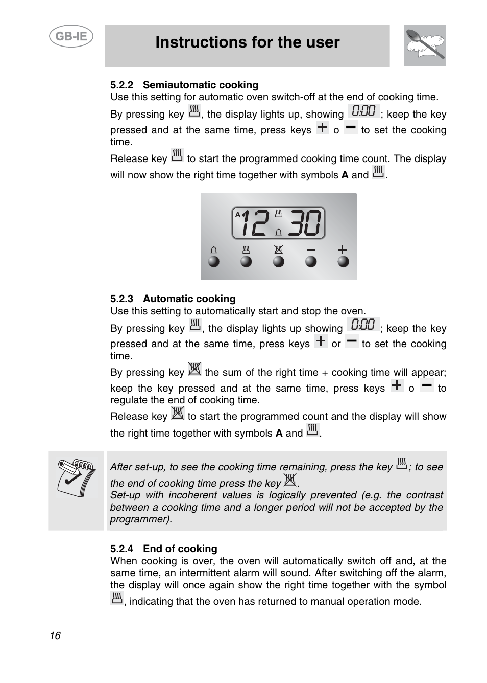 Instructions for the user | Smeg A2EA User Manual | Page 14 / 32