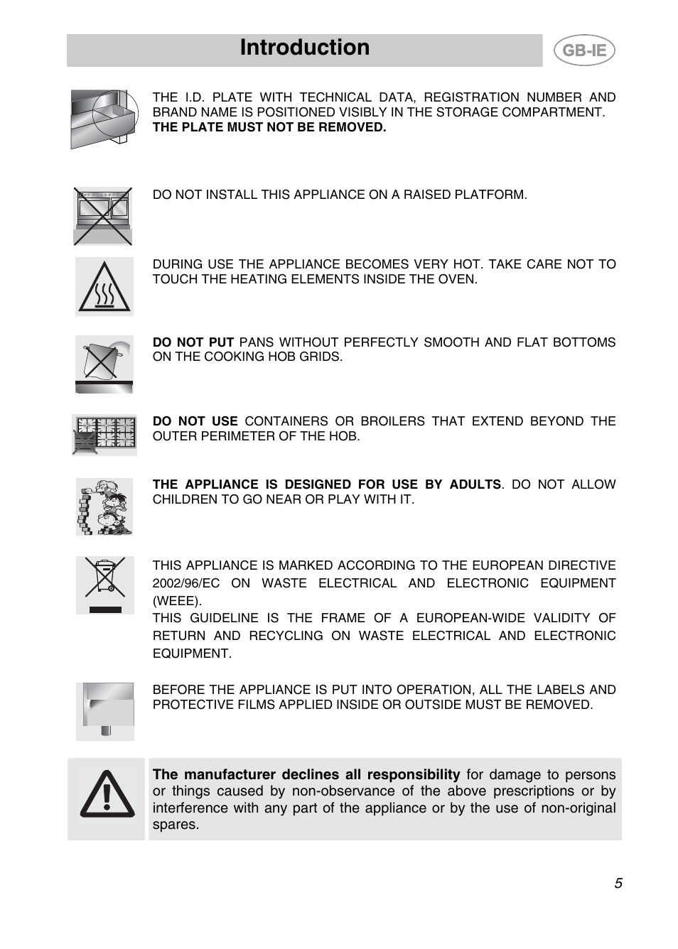 Introduction | Smeg A2EA User Manual | Page 3 / 32