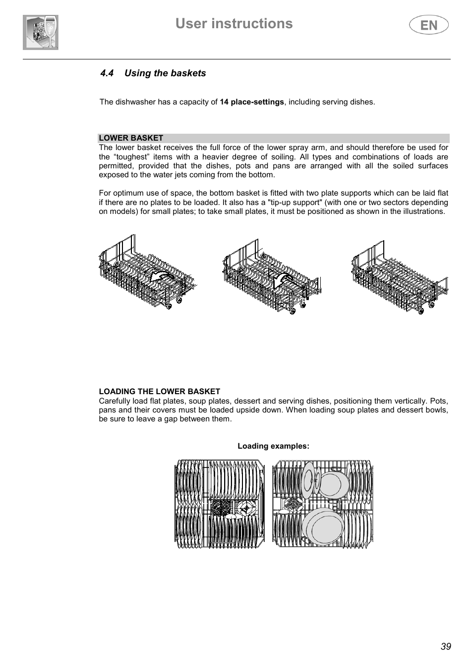 User instructions | Smeg ST144 User Manual | Page 18 / 27