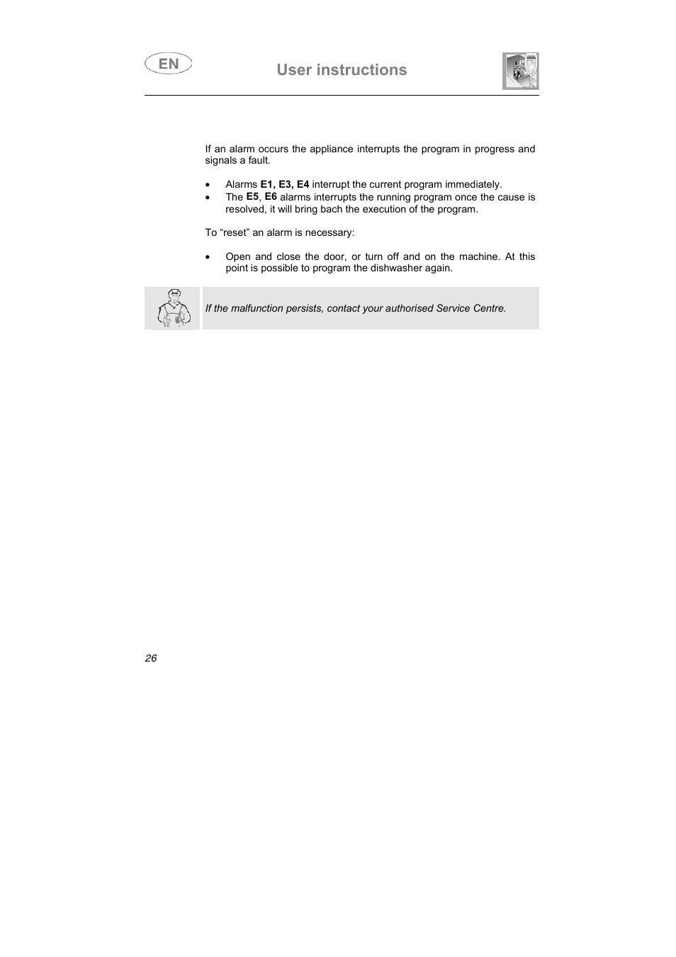 User instructions | Smeg ST1108 User Manual | Page 13 / 31