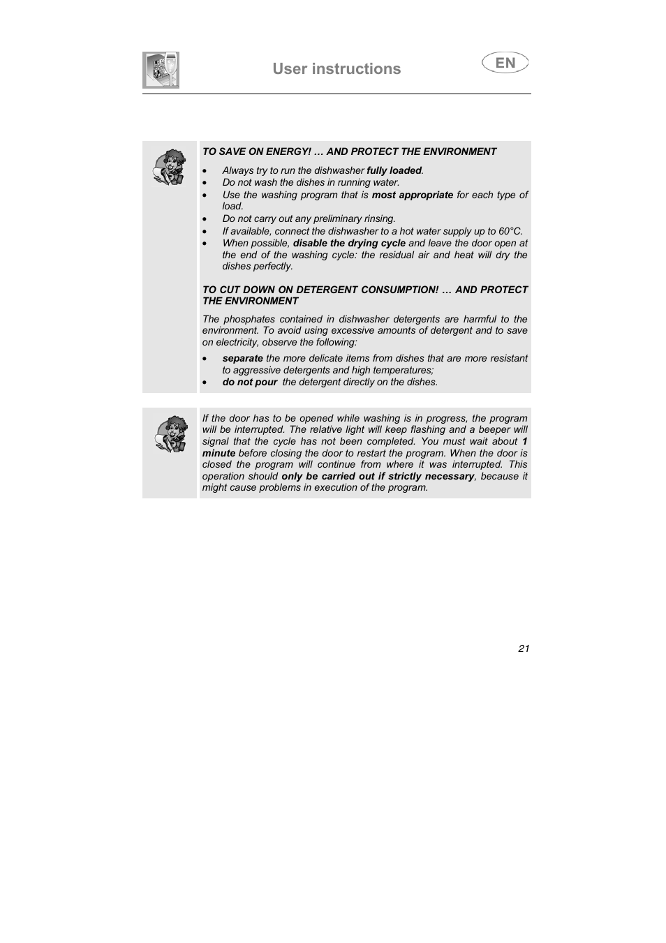 User instructions | Smeg ST1108 User Manual | Page 8 / 31