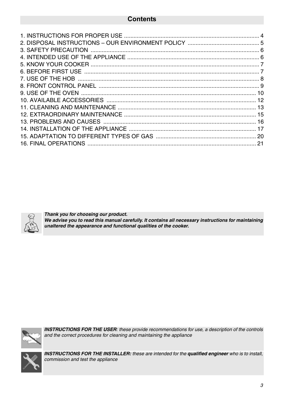 Smeg SNZ60EVX User Manual | 20 pages