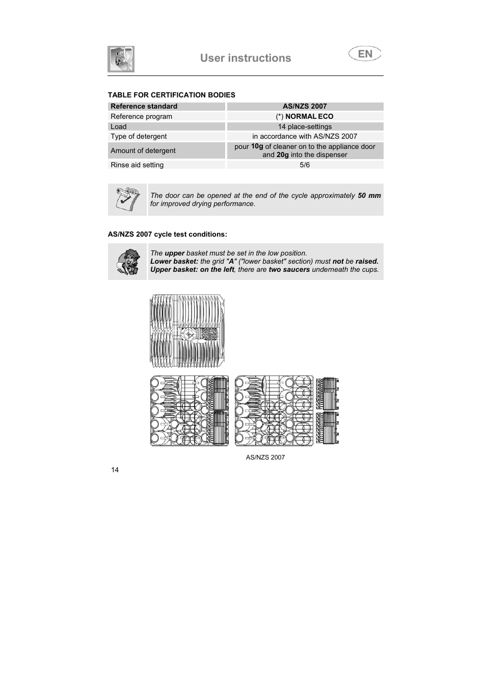 User instructions | Smeg ST93P User Manual | Page 13 / 35