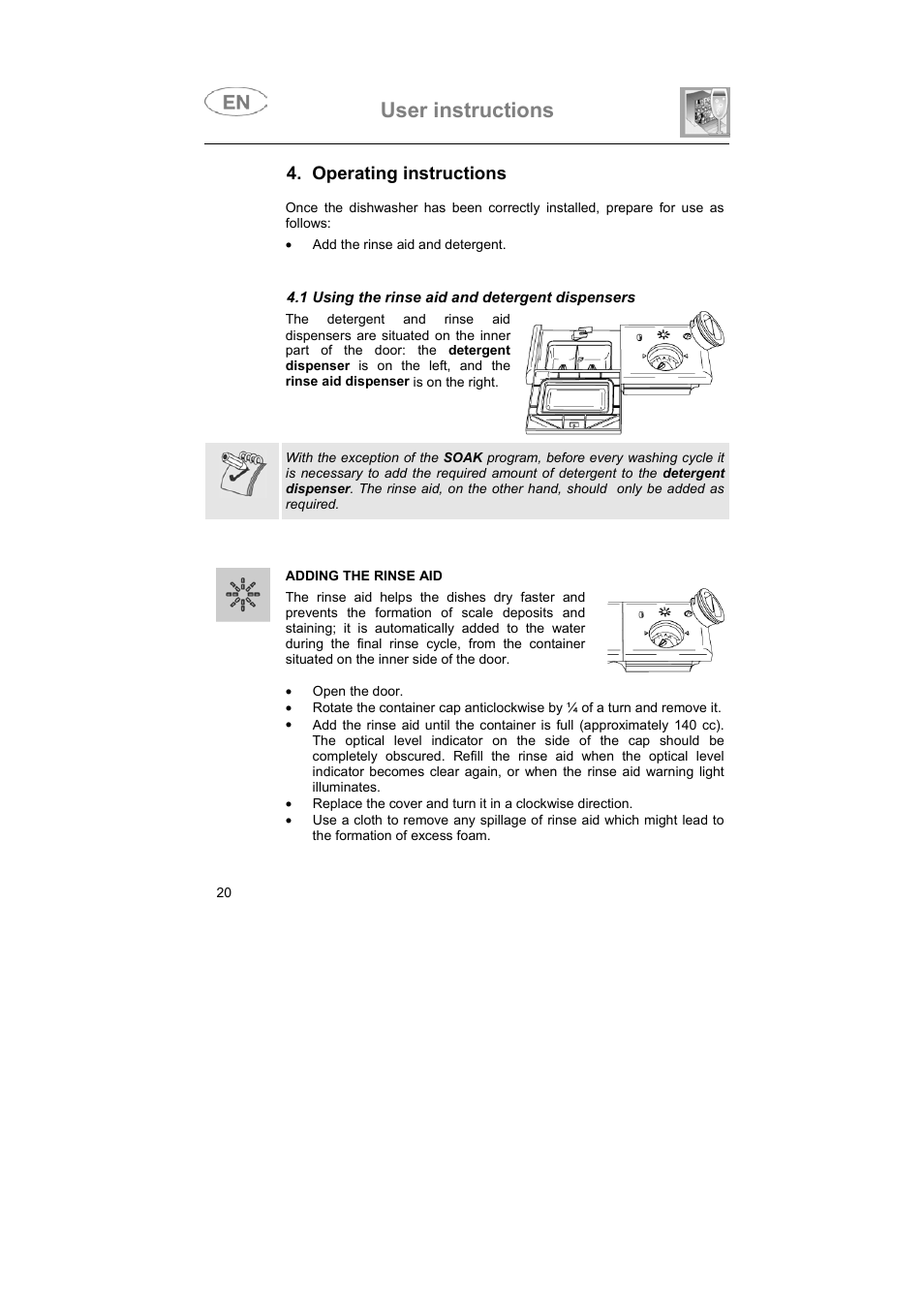 User instructions | Smeg ST93P User Manual | Page 19 / 35
