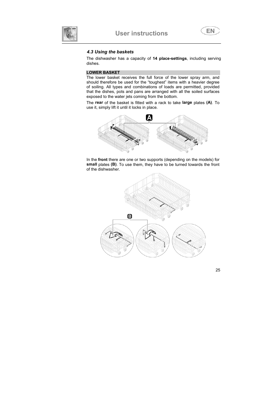 User instructions | Smeg ST93P User Manual | Page 24 / 35