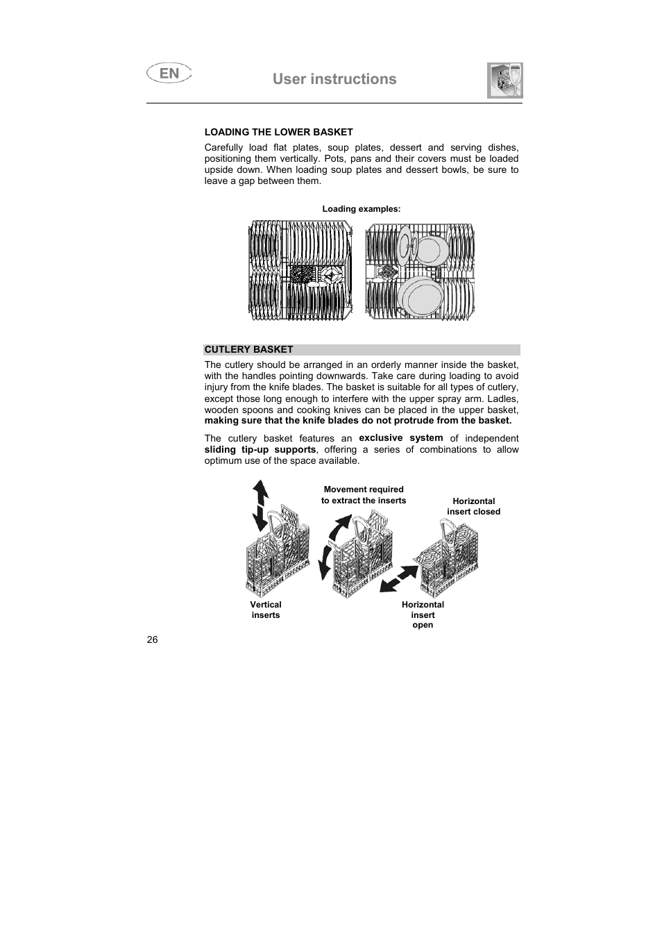 User instructions | Smeg ST93P User Manual | Page 25 / 35