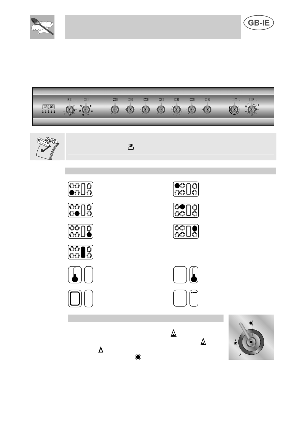 Instructions for the user, Description of controls | Smeg A3 User Manual | Page 11 / 35