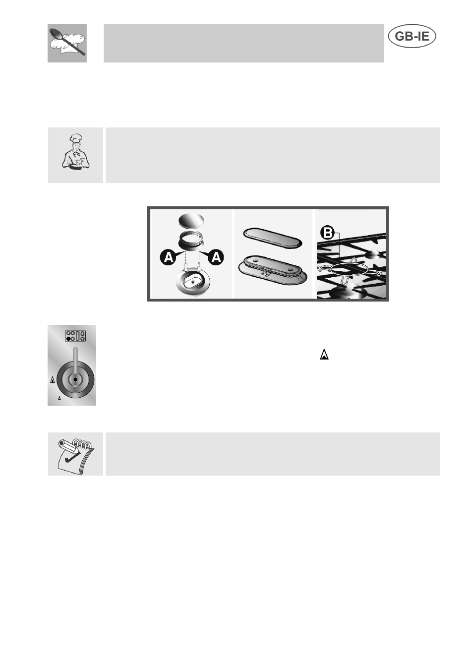 Instructions for the user, Use of the cooking hob | Smeg A3 User Manual | Page 17 / 35