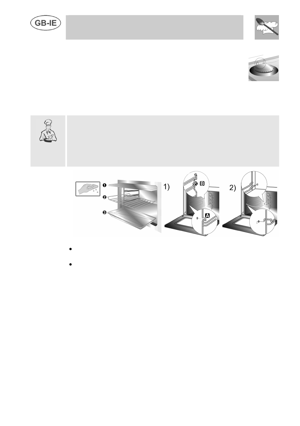 Instructions for the user | Smeg A3 User Manual | Page 32 / 35