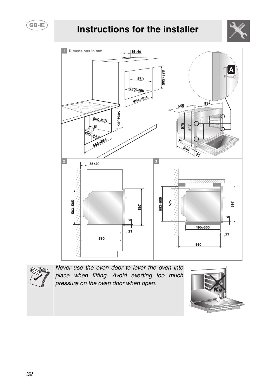 Instructions for the installer | Smeg SC041MFX User Manual | Page 30 / 31