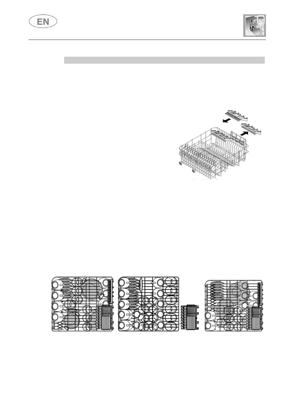 User instructions, Upper basket, Loading the upper basket | Smeg LSP1449B User Manual | Page 31 / 40