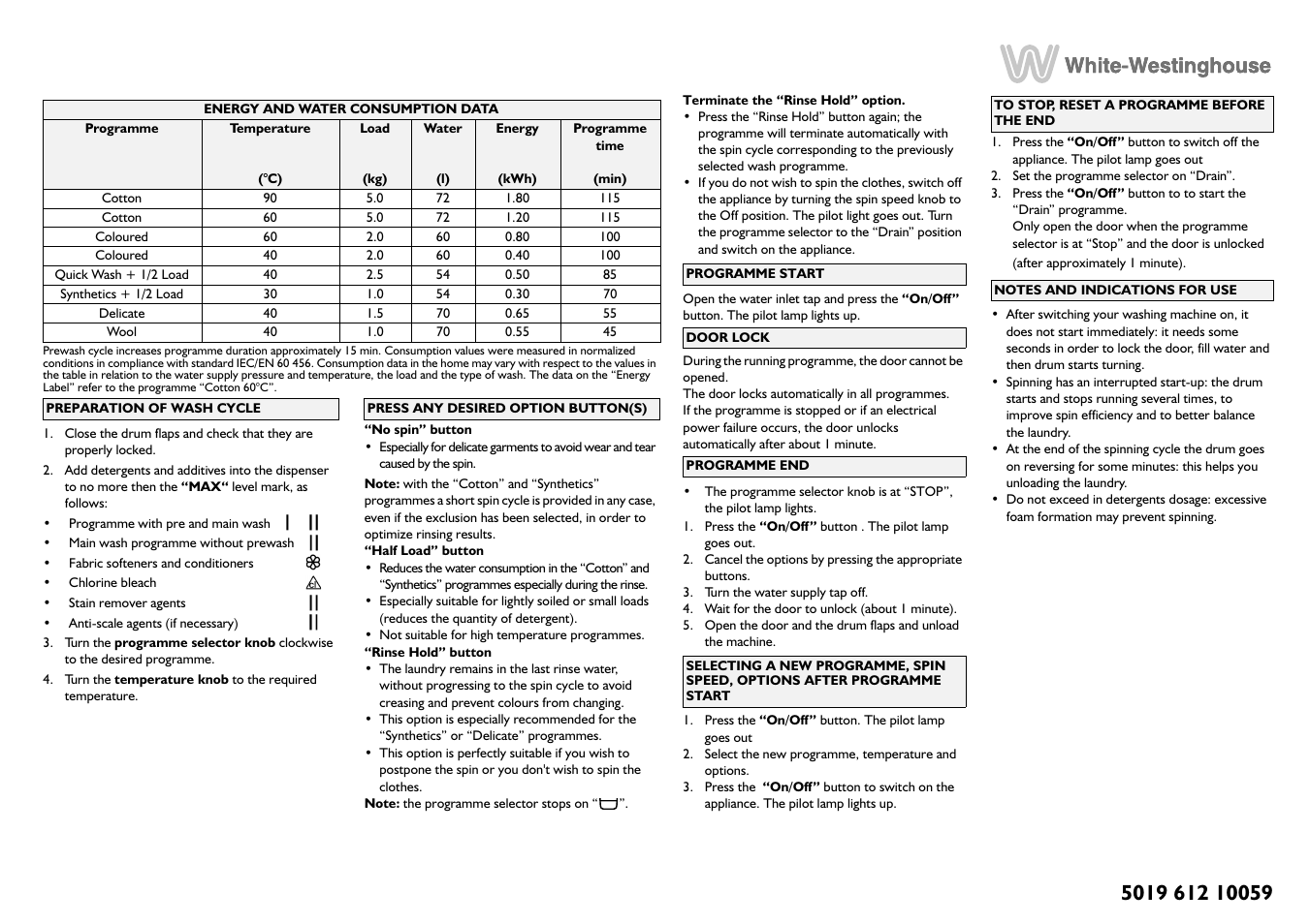 Smeg K400TL User Manual | Page 20 / 20