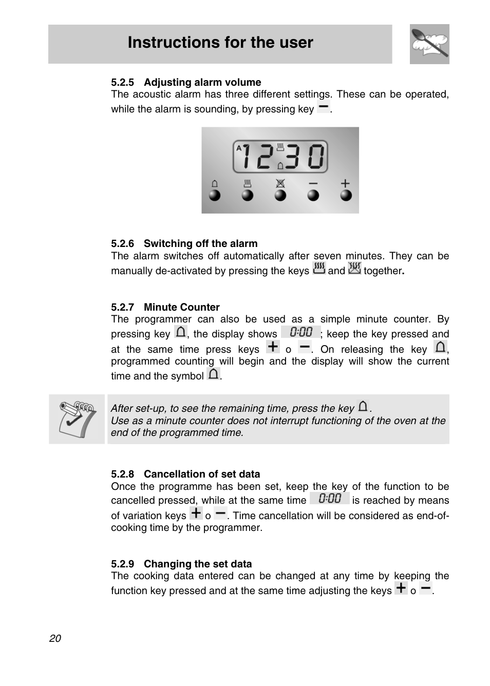 Instructions for the user | Smeg A3SX User Manual | Page 18 / 40