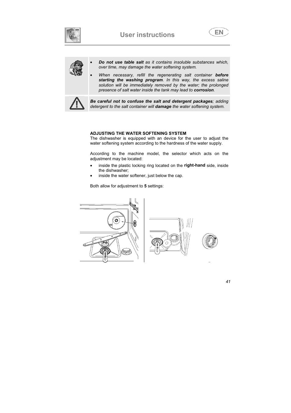 User instructions | Smeg KAB45-1 User Manual | Page 14 / 29