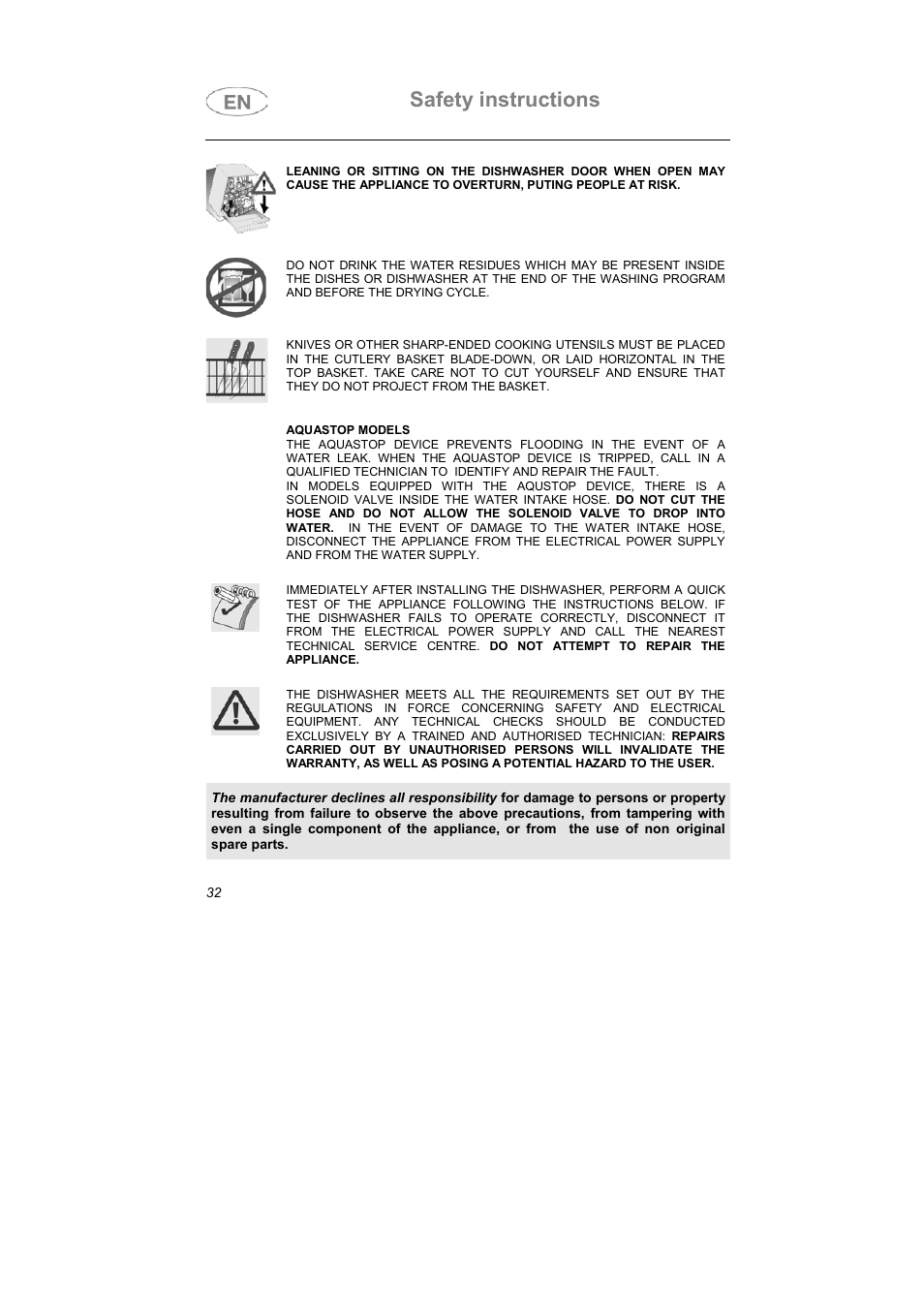 Safety instructions | Smeg KAB45-1 User Manual | Page 5 / 29