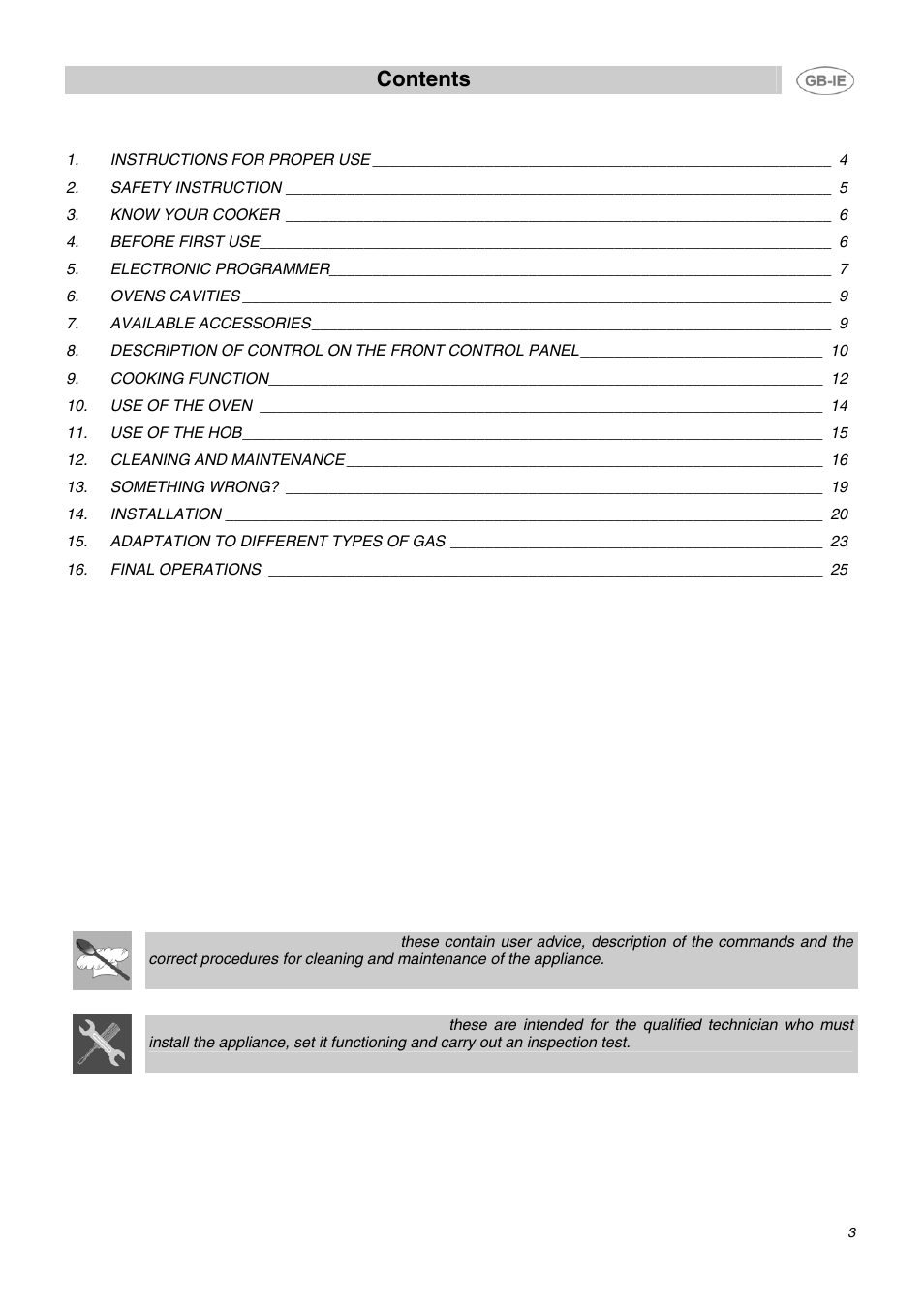 Smeg B72MFX5 User Manual | 24 pages