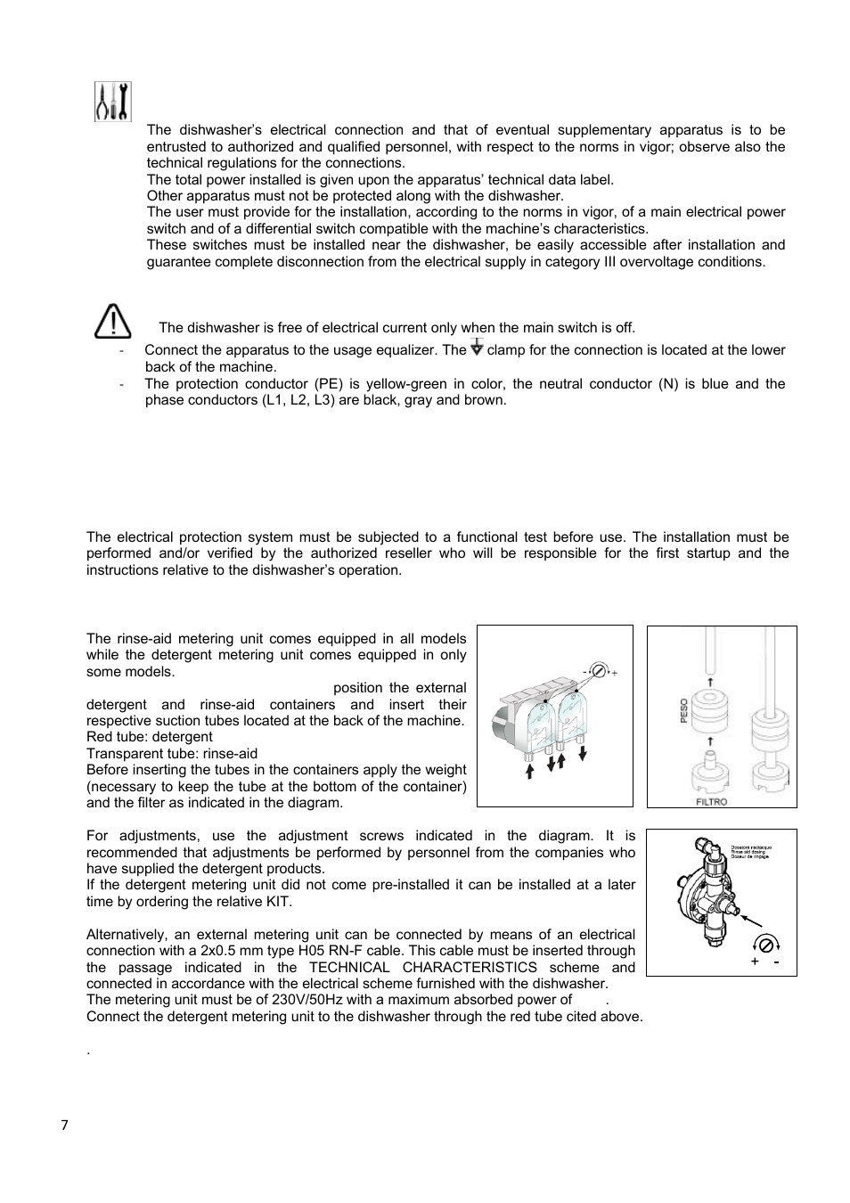 5 first startup | Smeg CWC500R User Manual | Page 8 / 15