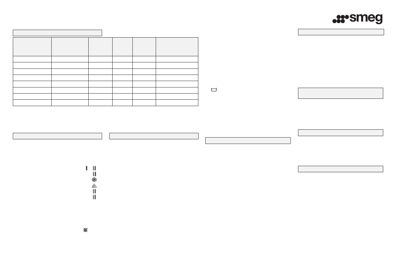Smeg S800TL User Manual | Page 20 / 20