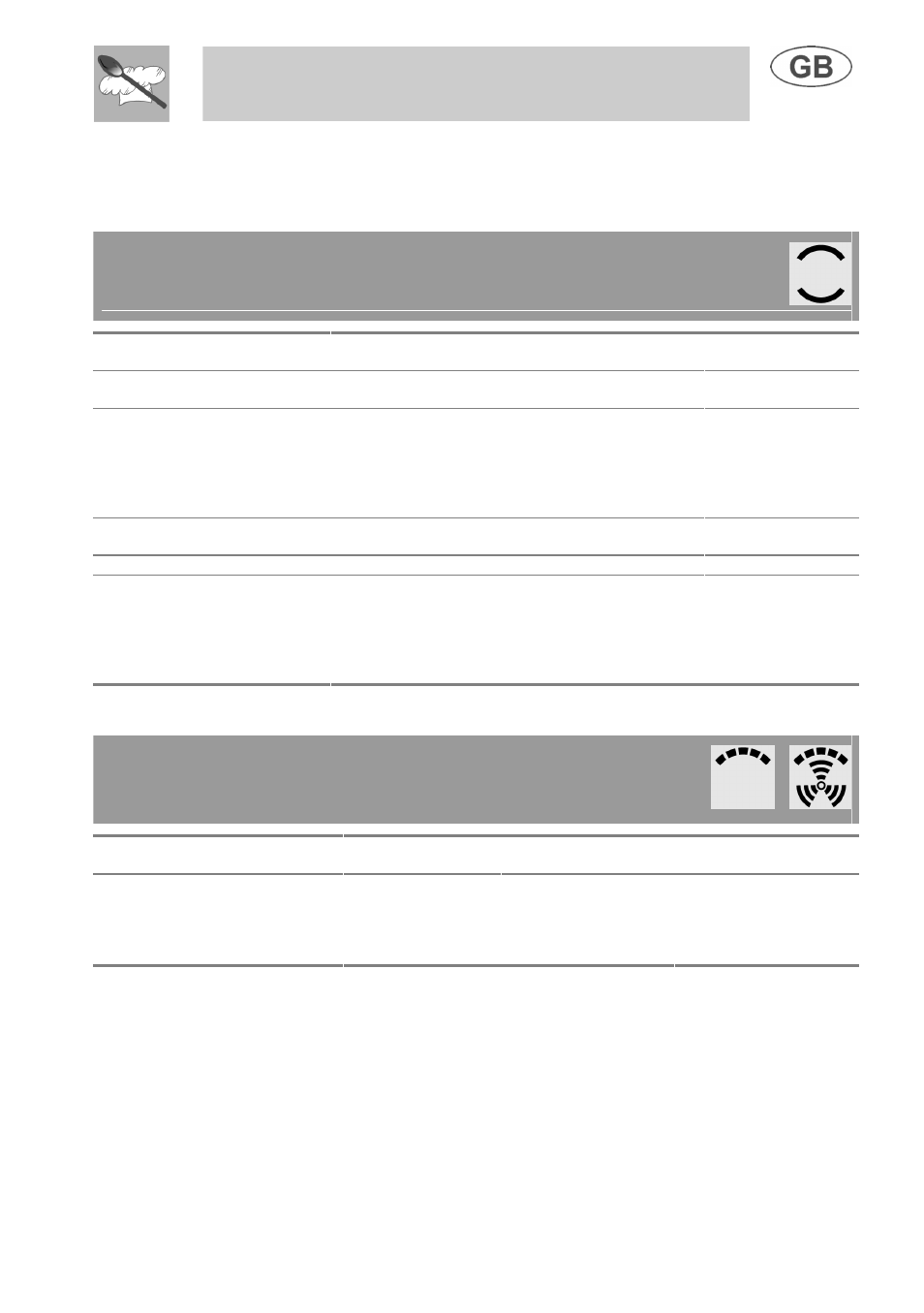 Instructions for the user, Traditional cooking, Grilling | 7 recommended cooking table | Smeg B988E User Manual | Page 14 / 19