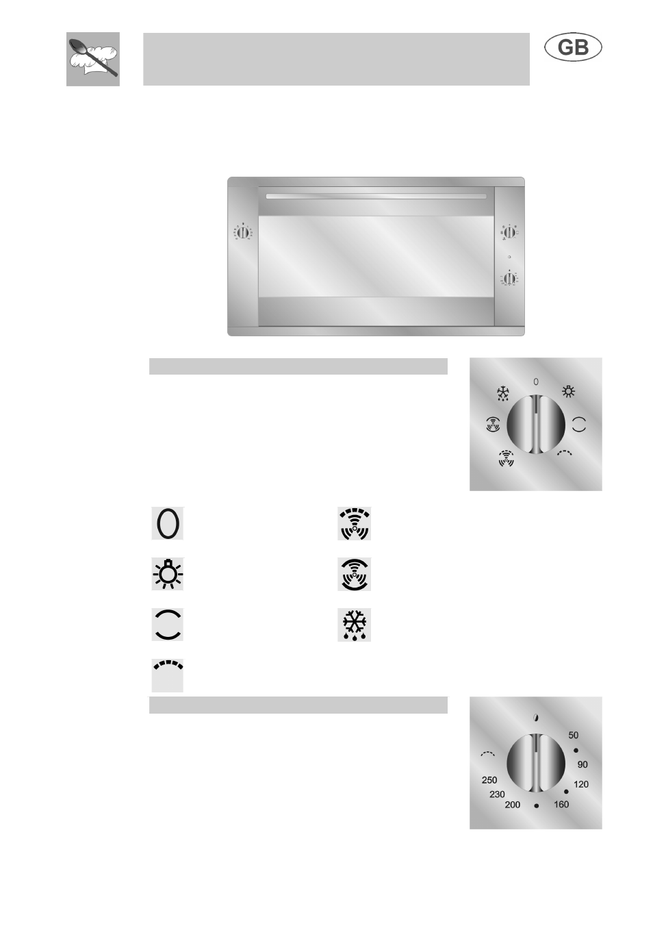 Instructions for the user, Description of controls | Smeg B988E User Manual | Page 6 / 19