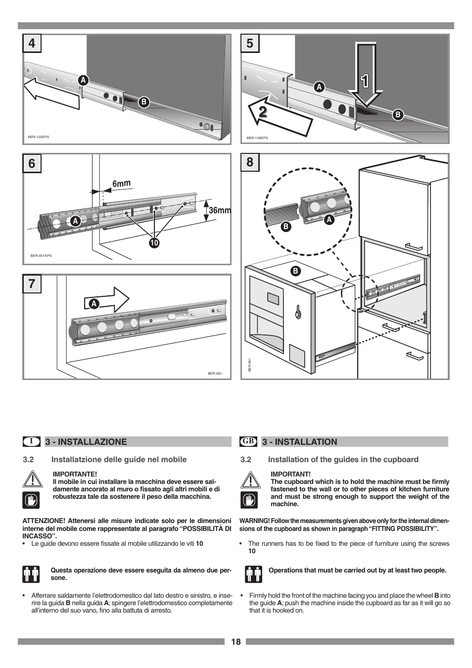 Smeg SCM1 User Manual | Page 18 / 108