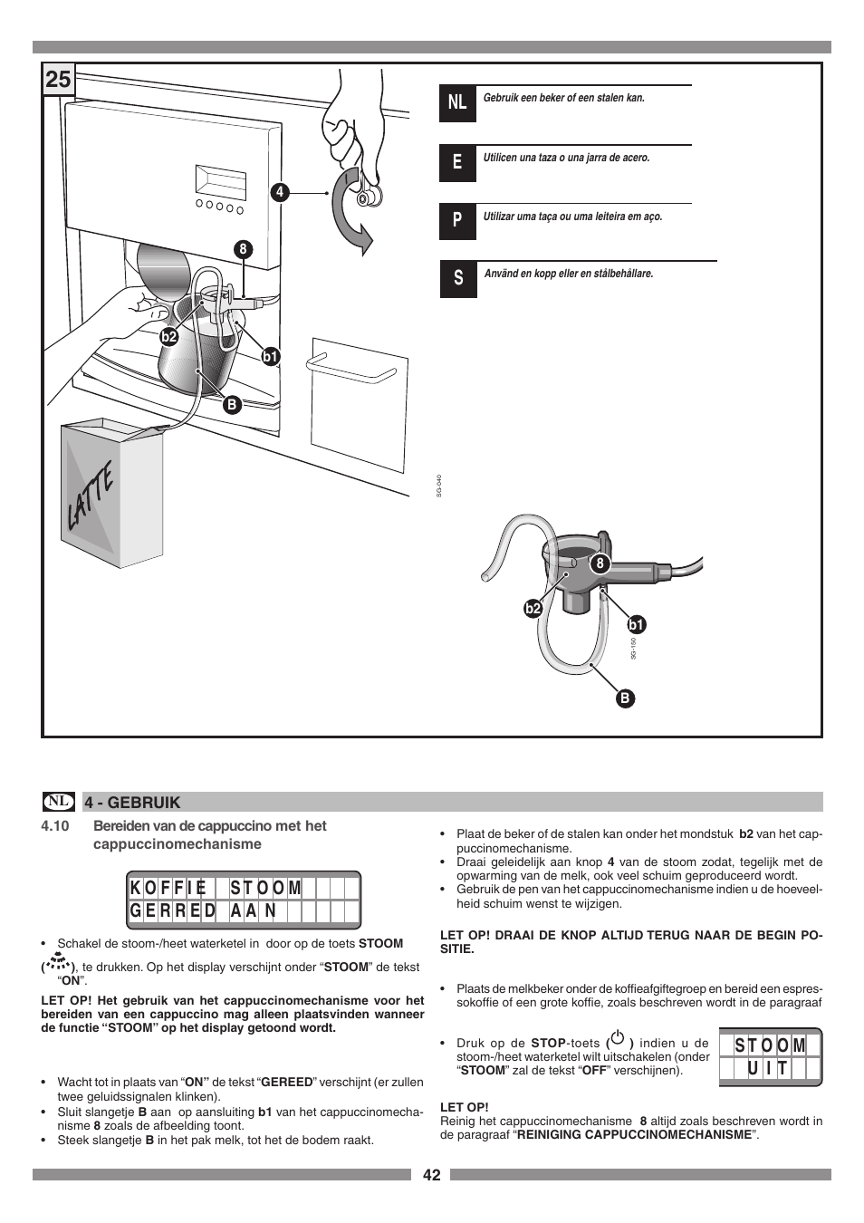 Smeg SCM1 User Manual | Page 42 / 108