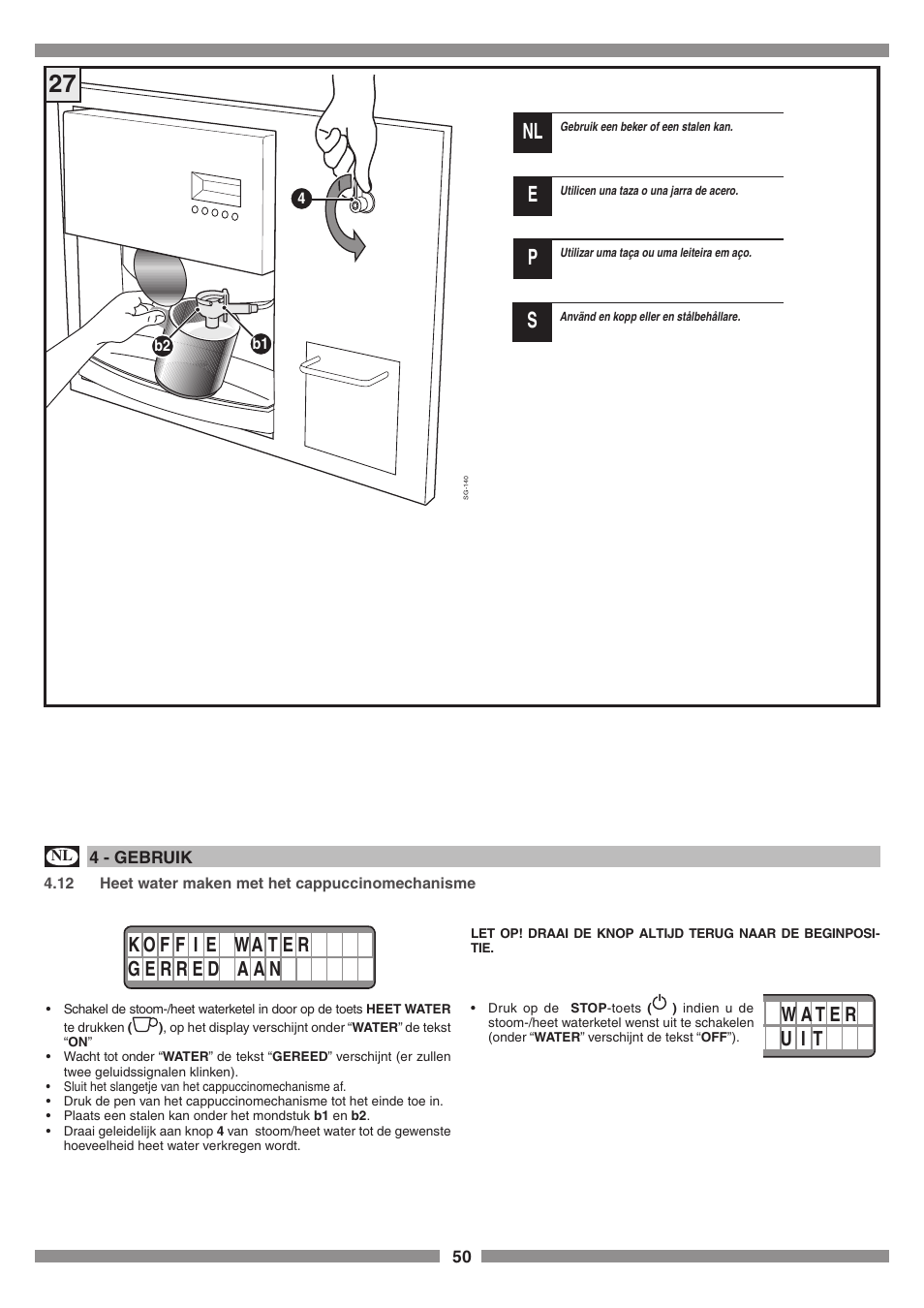 Smeg SCM1 User Manual | Page 50 / 108