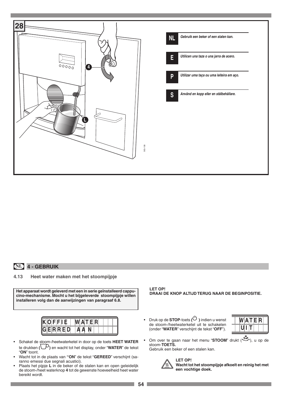 Smeg SCM1 User Manual | Page 54 / 108