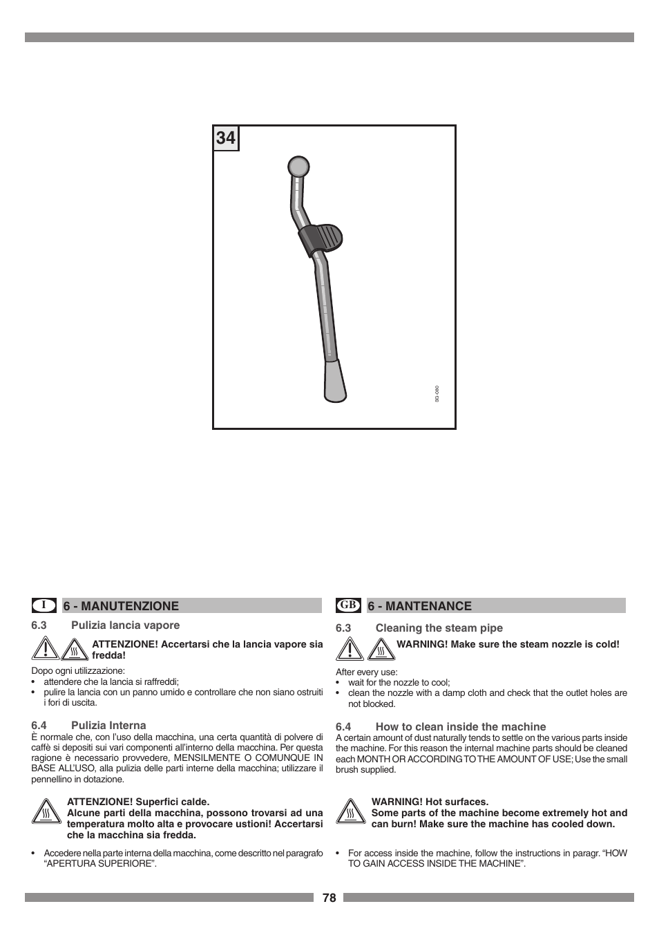 Smeg SCM1 User Manual | Page 78 / 108