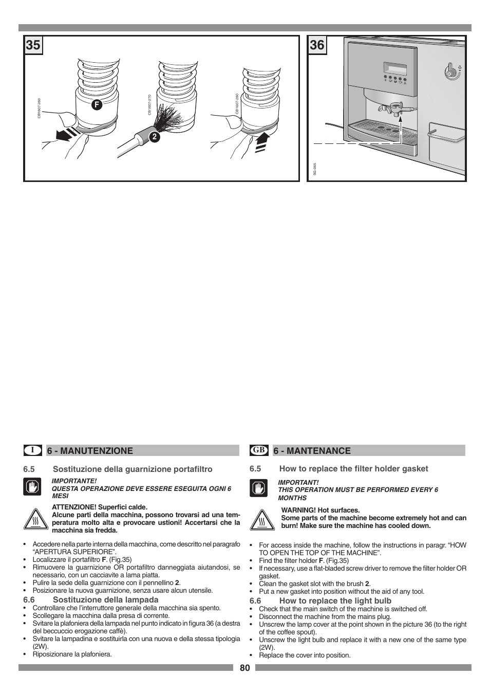 Smeg SCM1 User Manual | Page 80 / 108