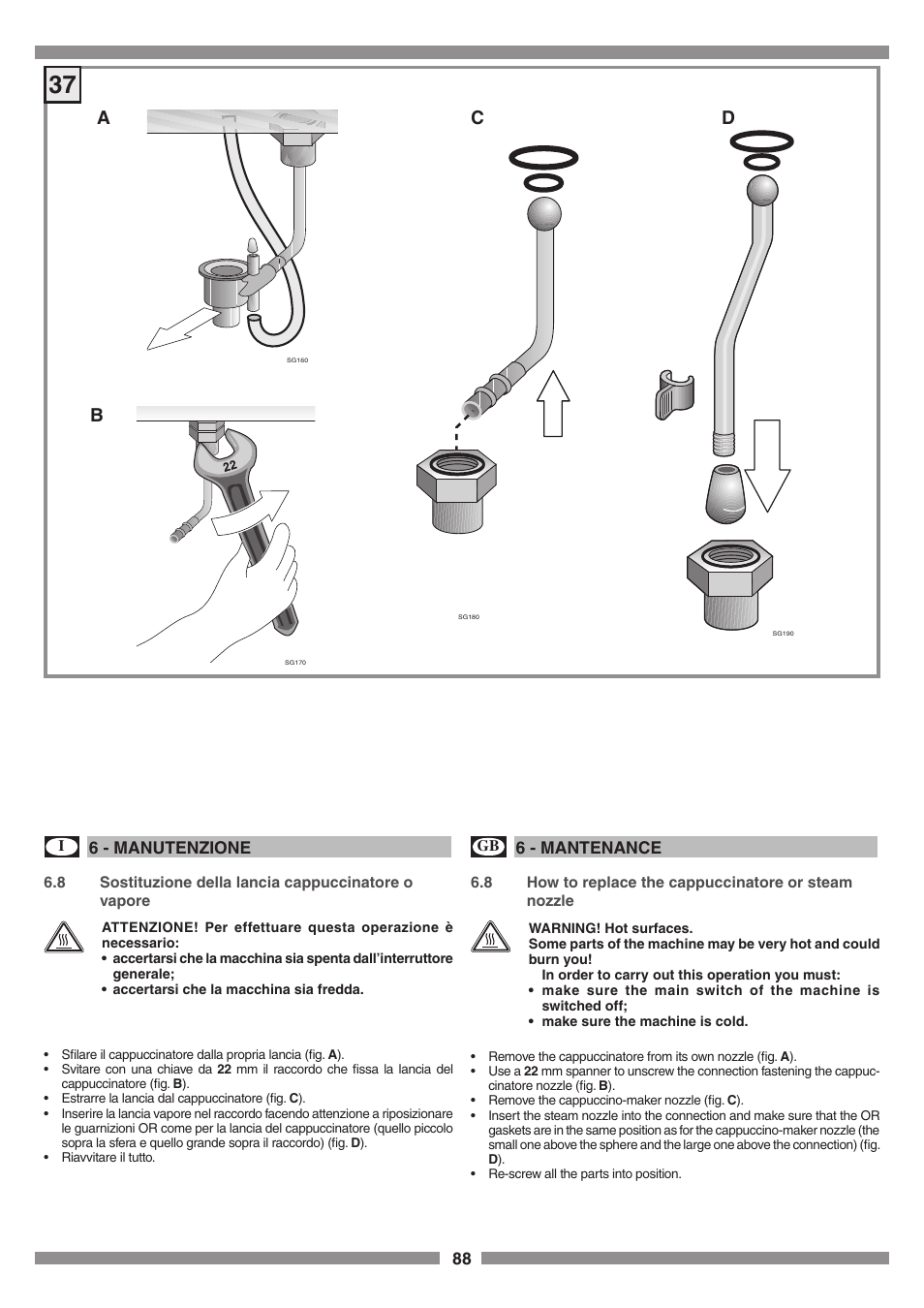 Bc d | Smeg SCM1 User Manual | Page 88 / 108