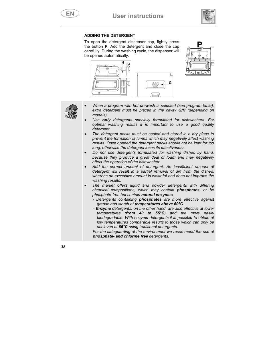 User instructions | Smeg CA01-3 User Manual | Page 21 / 34