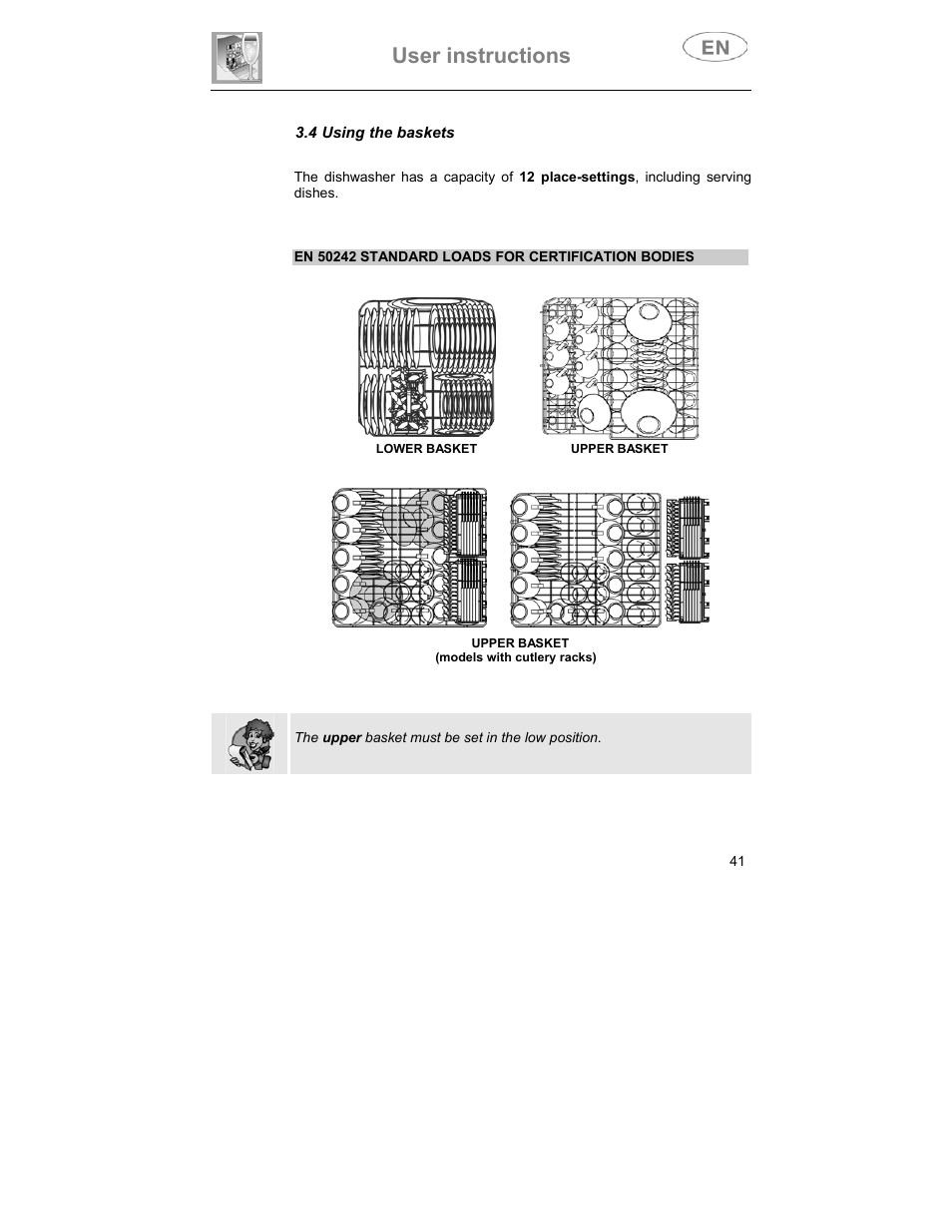 User instructions | Smeg CA01-3 User Manual | Page 24 / 34